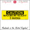 WT023 Caution Maximum Height 3 Metres Sign restriction limit vehicle clearance 1