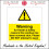 WT009-05-0200-0200 Warning: Window Screwed Shut Sign - 200mm Sq Foamboard (Yellow) 1