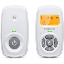 Motorola MBP24 Audio Baby Monitor with Room Temperature Display, High Sensitivity Microphone and Two-Way Talk