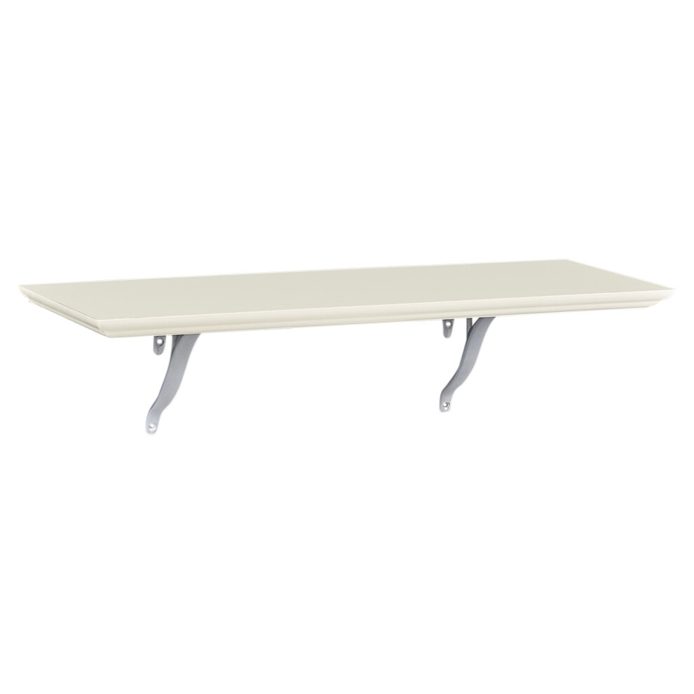 (White (60x20cm)) Large Wooden Floating Shelves Display Racks