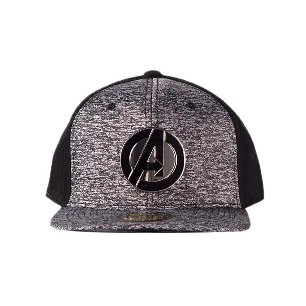 Marvel Avengers Metal Logo Snapback Cap