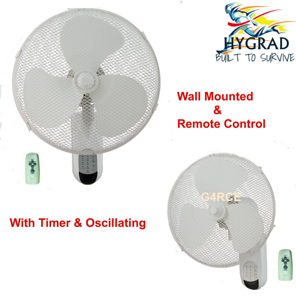 WALL MOUNTING TILT OSCILLATING COOLING FAN FOR HOME OFFICE REMOTE CONTROL