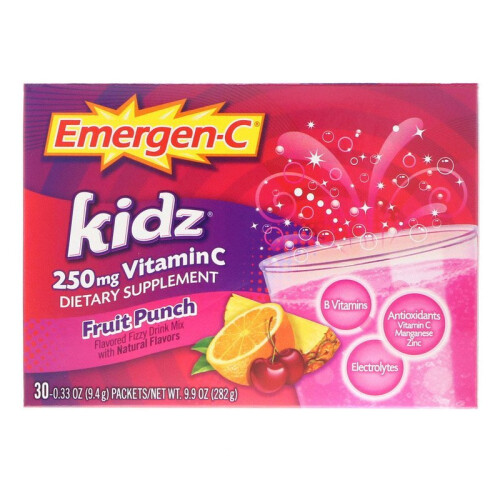 Emergen-C, Kidz, Fruit Punch, 30 Packets, 9.7 oz (276 g)