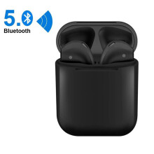 i12 TWS Wireless Bluetooth 5.0 Touch control Earphones Sound Touch with Charging Case Black