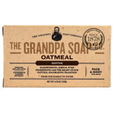 The Grandpa Soap Co., Gesichts- & Körperstückseife, Beruhigend, Haferflocken, 4,25 Unzen (120 g)