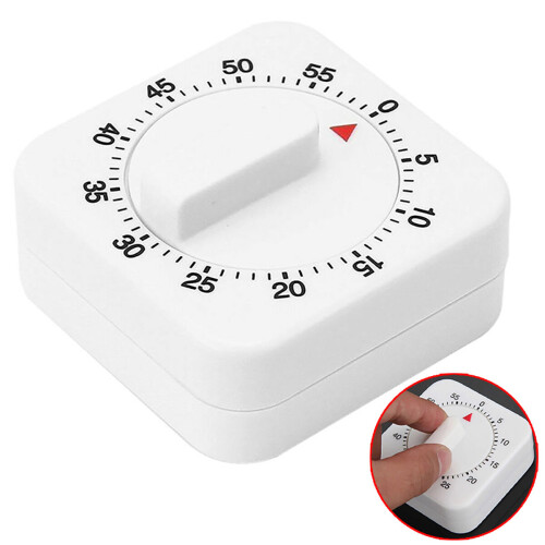 Kitchen Timer 60 Minutes Cooking Ring Mechanical Counter WIND-UP Alarm Clock