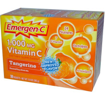Emergen-C, Witamina C, Tangerine, 1 000 mg, 30 Pudełek, 0,33 oz (9,4 g) Każde
