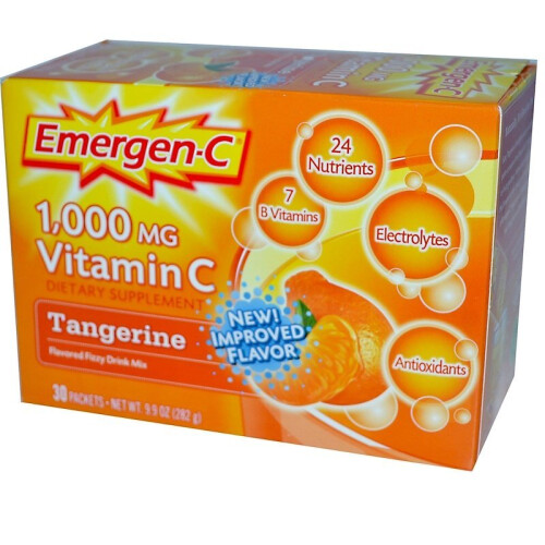 Emergen-C, Βιταμίνη C, Ταντζερίνη, 1,000 mg, 30 Πακέτα, 0.33 oz (9.4 g) Κάθε