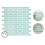 In Home NH2361 Piastrelle Backsplash Sea Glass Autoadesive Blu 1