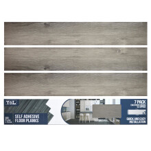 Floor Planks Tiles Self Adhesive Dark Grey Wood Vinyl Flooring Kitchen