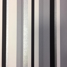 Stripe Wallpaper Metallic Shiny Silver Grey Black White Barcode Textured Lined