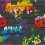Graffiti Wallpaper Paint Splash Brick Effect Textured Typography Dark Grey Multi 1
