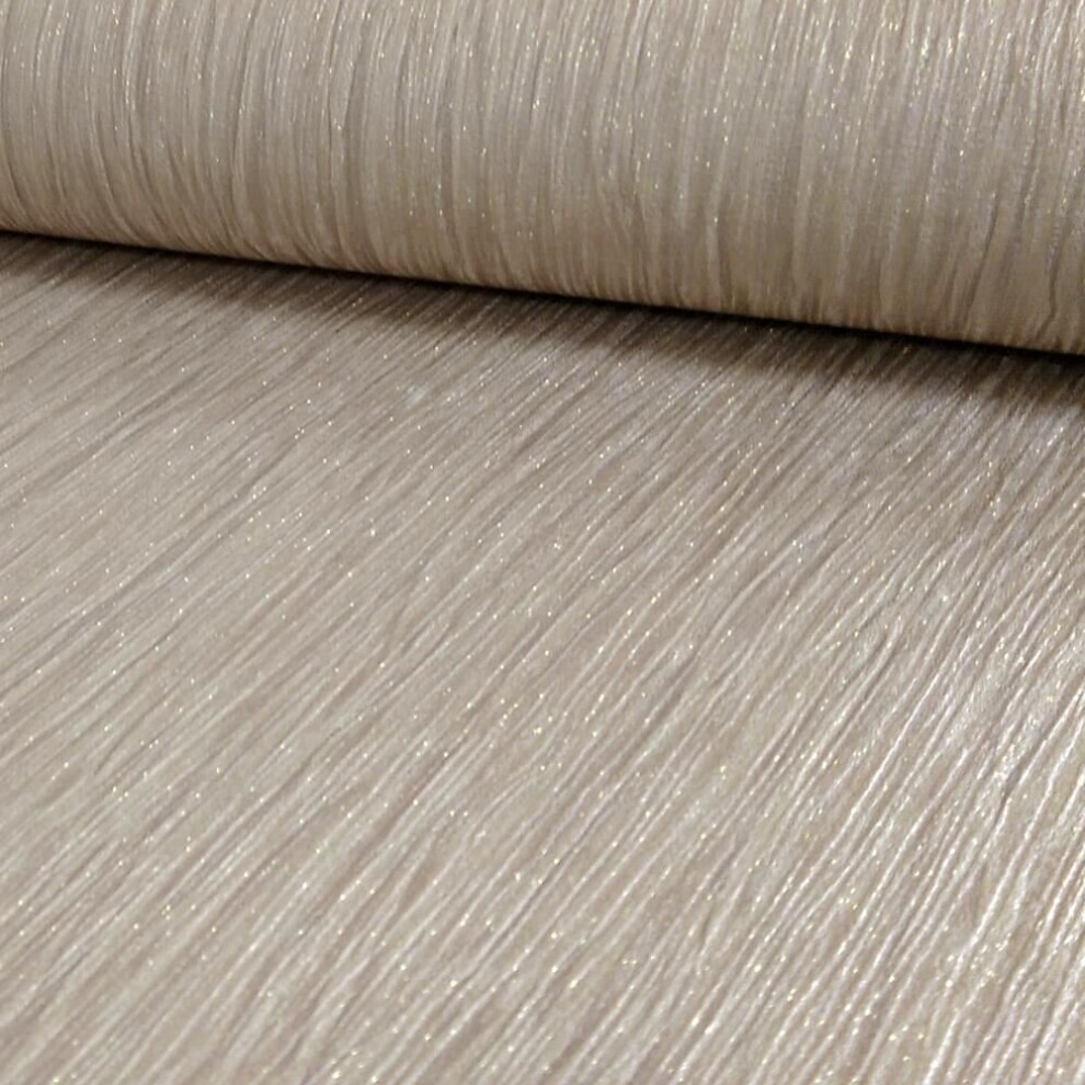 Gold Glitter Effect Wallpaper Shimmer Glittery Encrusted Crystal Vinyl