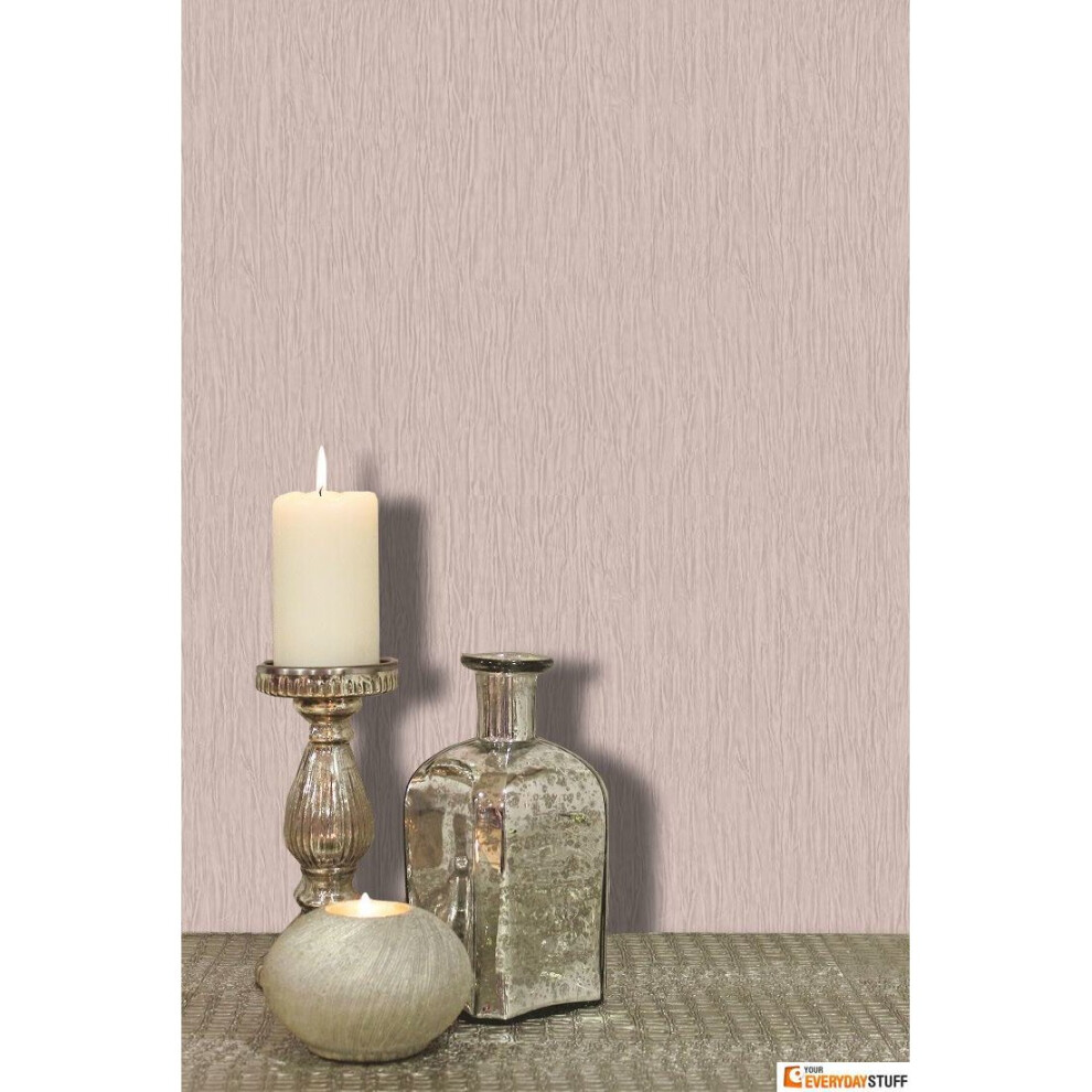Glitter Effect Wallpaper Crystal Encrusted Vinyl Shiny Sparkle Shimmer Taupe 5060119352556