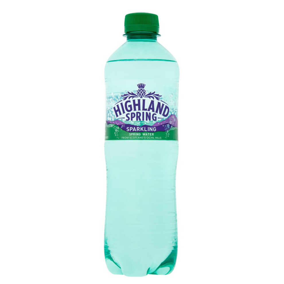 24 x 500ml Highland Spring Sparkling Mineral Water Healthy Fizzy Soft Drink UK