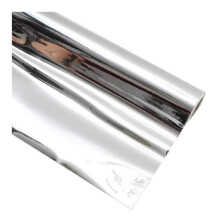 Silver Polished Effect Metallic Fablon Self Adhesive Film 1.5 m X 45 cm Vinyl