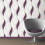 Purple Glitter Waves Silver White Quality Textured Vinyl Feature Wallpaper 1