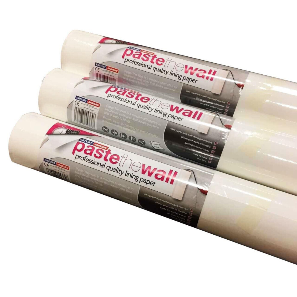 Lining Wallpaper Paste The Wall Paintable Easy To Hang Plain PVC Free