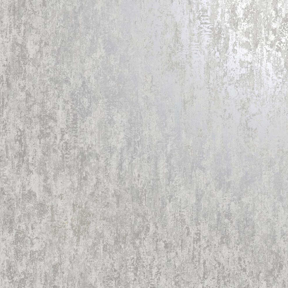 Industrial Textured Metallic Wallpaper Grey Silver Stone Concrete Holden Decor