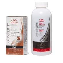 (5WV + Developer (Vol. 20) 3.6oz) 5WV Cinnamon Wella Color Charm Permanent Haircolor