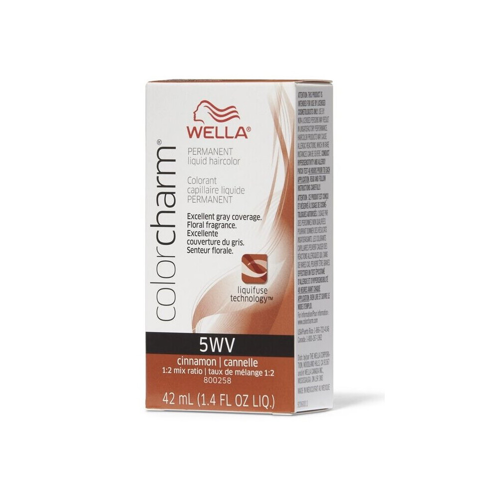 Wella (5Wv Cinnamon ) 5Wv Cinnamon Color Charm Permanent Haircolor Multicoloured