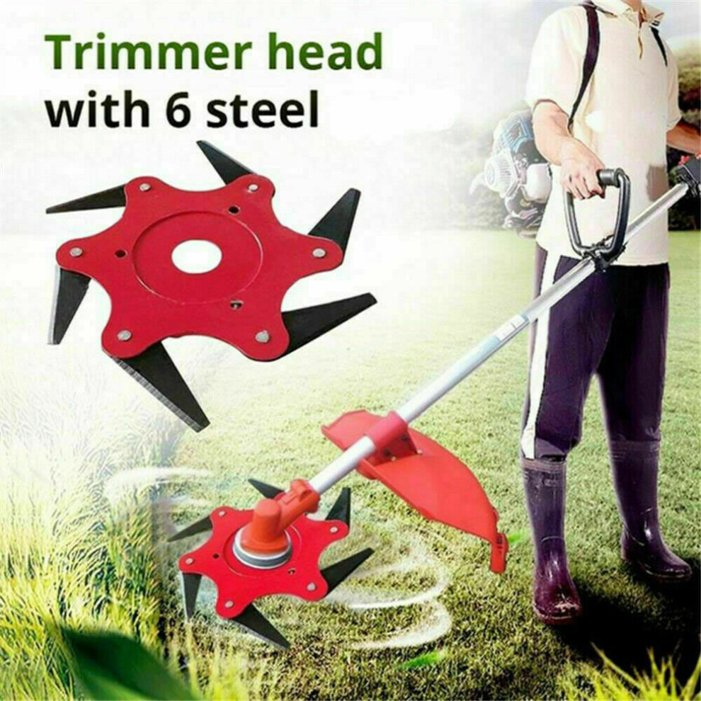 Trimmer Head 6 Steel Garden Tool Lawn Mower Head Accessories