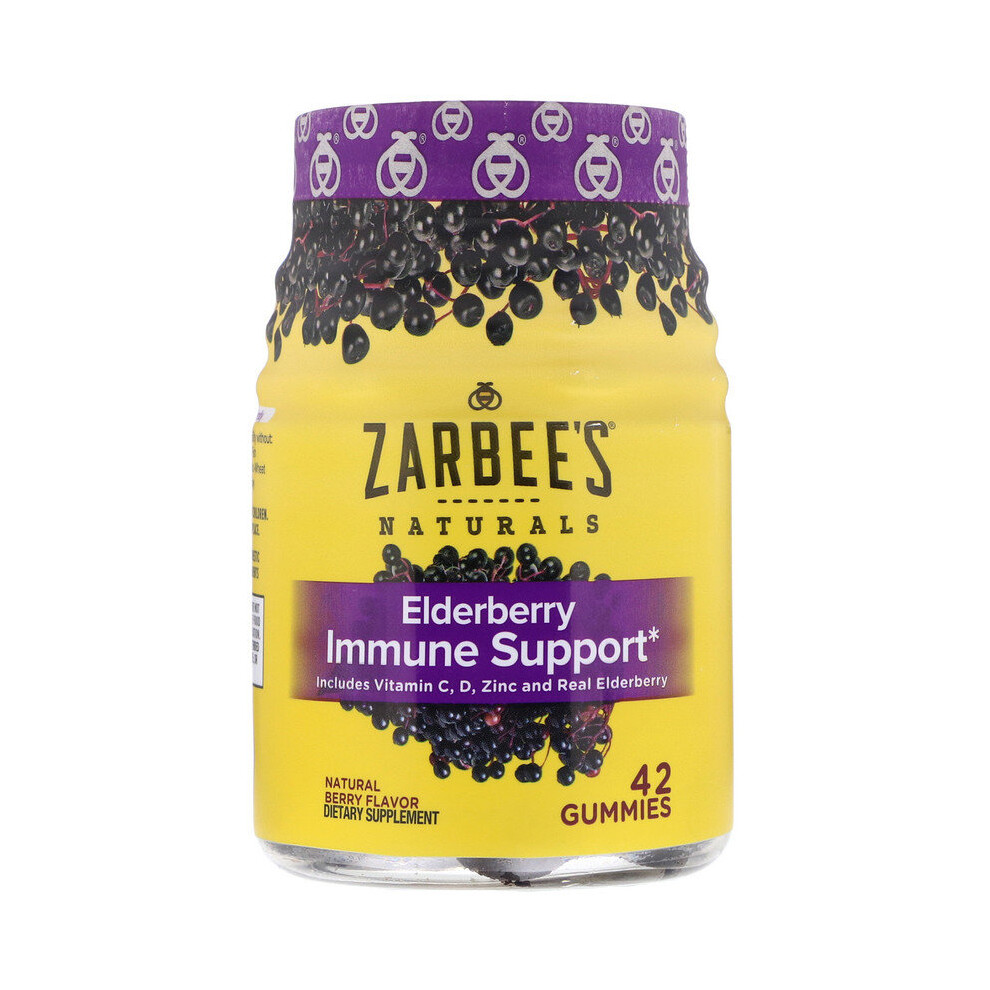 Zarbee's , Elderberry Immune Support, Natural Berry, 42 Gummies