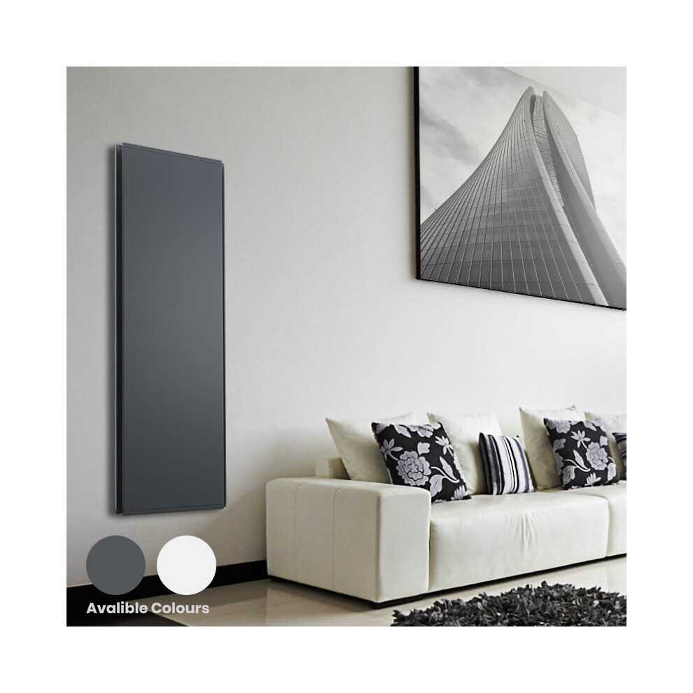 Radialight Anthracite (, 1000W) Vertical Wall-Mounted Electric Radiator