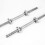 Komodo (16 Inch) Spinlock DUMBBELL BARS Standard 1 Inch Plates Set 2