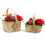 IPREMA Giftware Medium Red Bouquet in Wicker Basket 4
