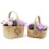 IPREMA Giftware Medium Pink Bouquet in Wicker Basket 4