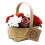 IPREMA Giftware Medium Red Bouquet in Wicker Basket 1