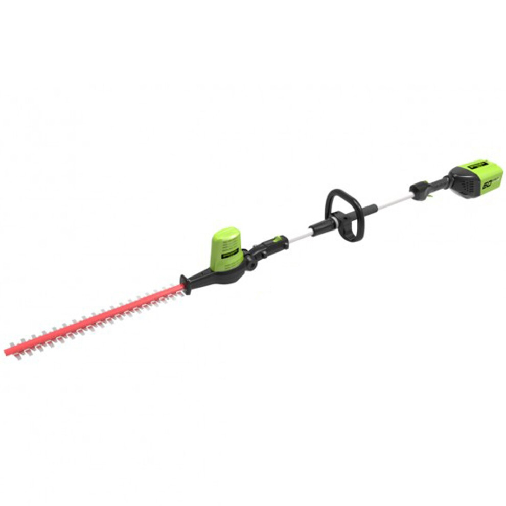 Greenworks GD60PHT Cordless 60v Long Reach Hedge Trimmer 51cm/20in Bare Unit