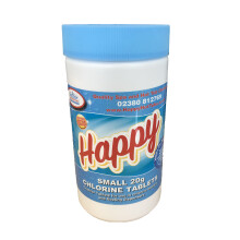(1kg ) Happy Hot Tubs Small Chlorine Tablets 20g Tub Swimming Pool