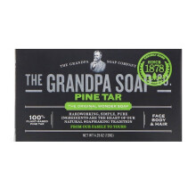 The Grandpa Soap Co., Gesichts- & Körperstückseife, Kiefernteer, 4,25 Unzen (120 g)