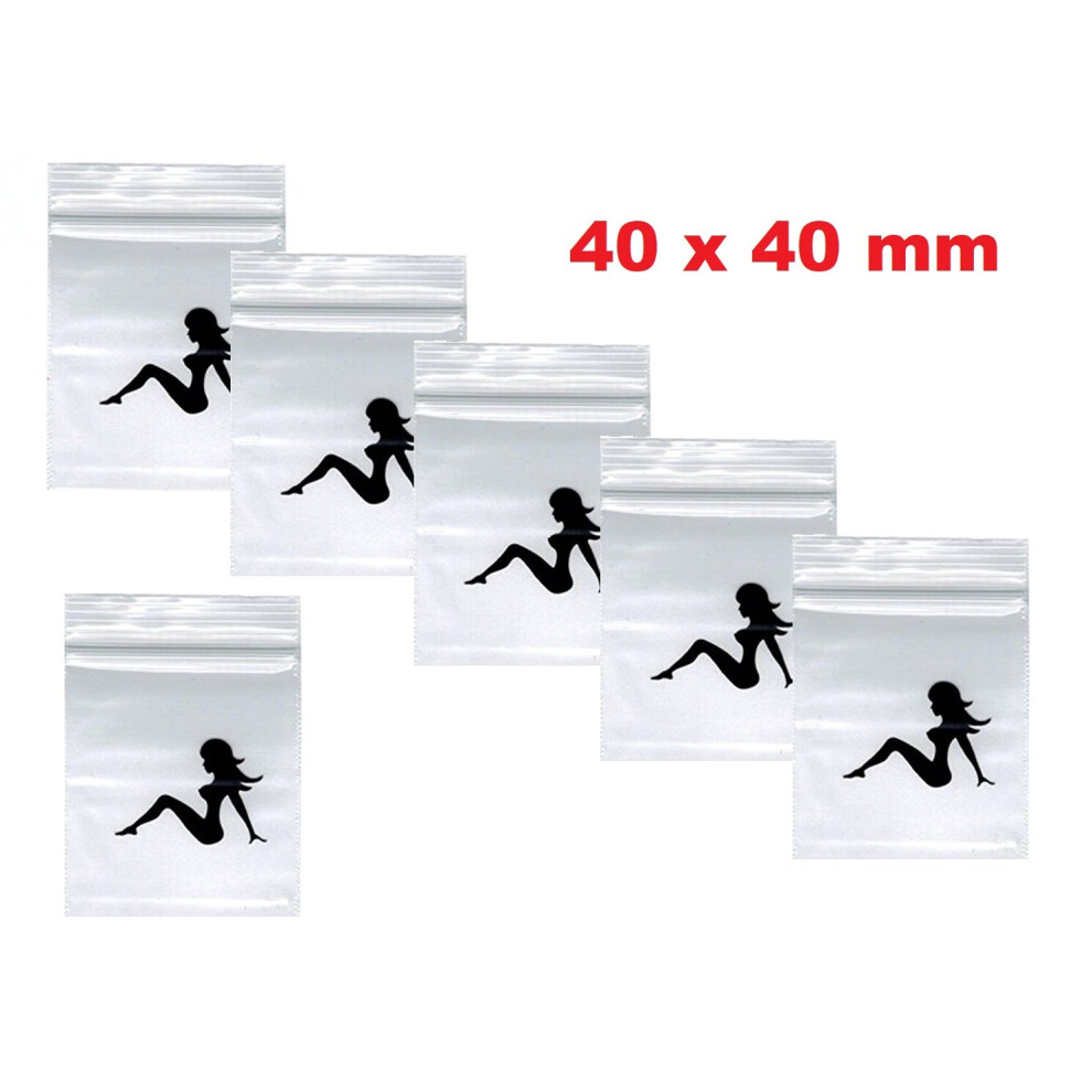 Cpuk (Ladies 40 X 40Mm) 100 Grip Lock Small Sealy Gummy Zip Baggies