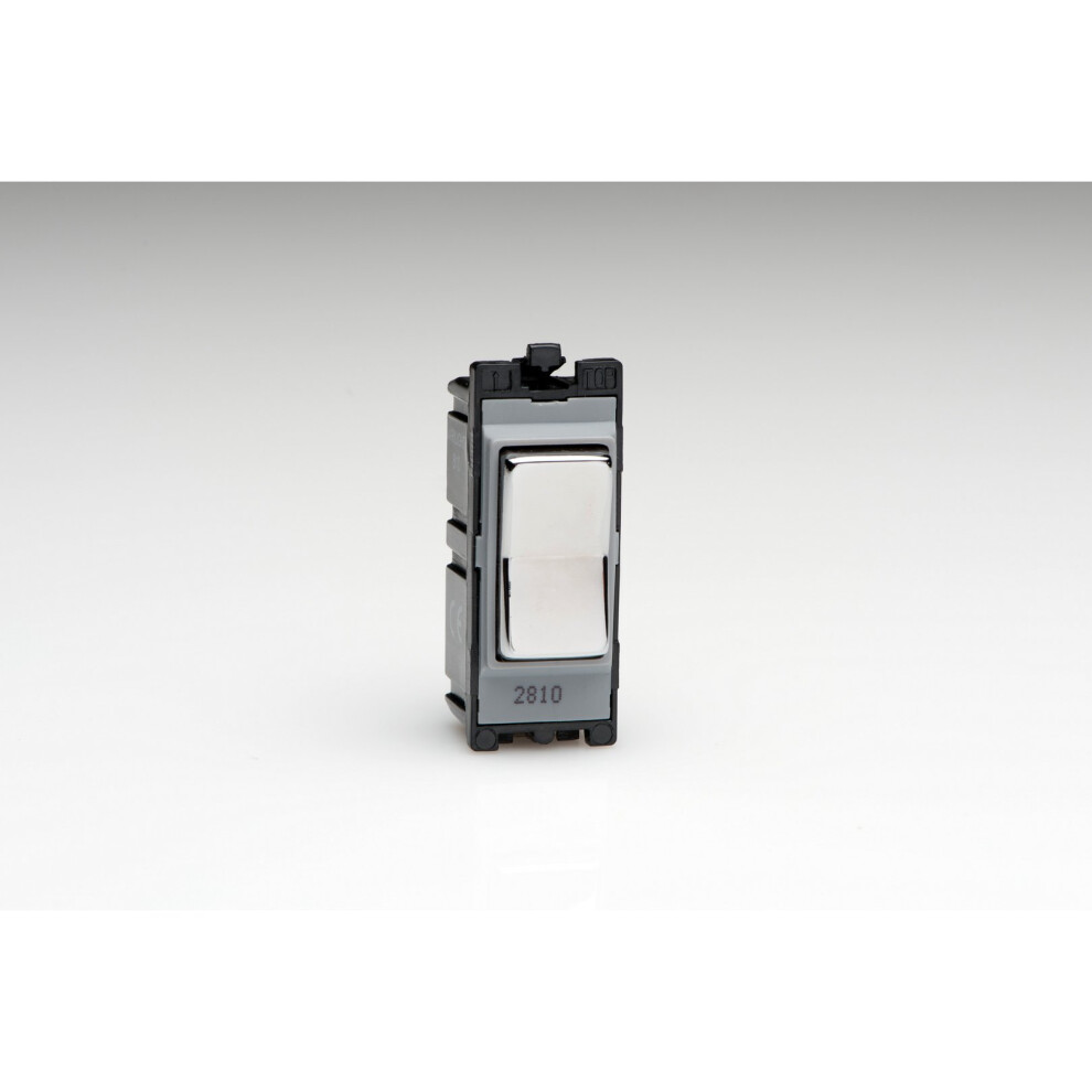 Varilight Polished Chrome 10A 2-Way & Off Retractive Switch 5021575965599