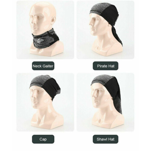 (WHITE) Antibacterial Safety Snood Face Mask 1