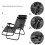 2 X Zero Gravity Garden Sun Lounger Foldable Chair Cup & Tablet Holder 3