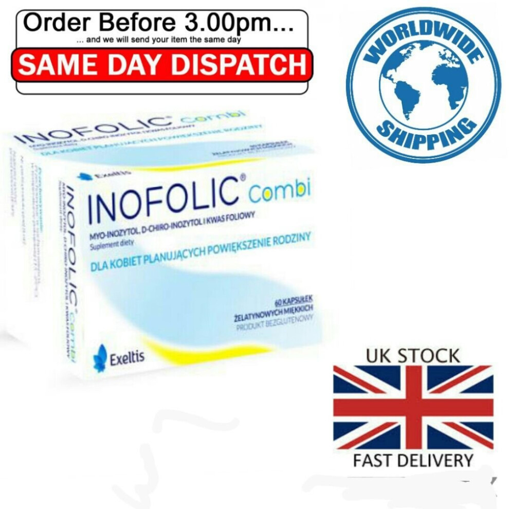 Exeltis Inofolic Combi Pregnancy Ovulation Pcos Folic Acid Treatment 60 Caps