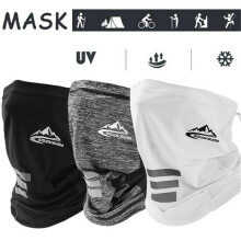 (WHITE) Antibacterial Safety Snood Face Mask