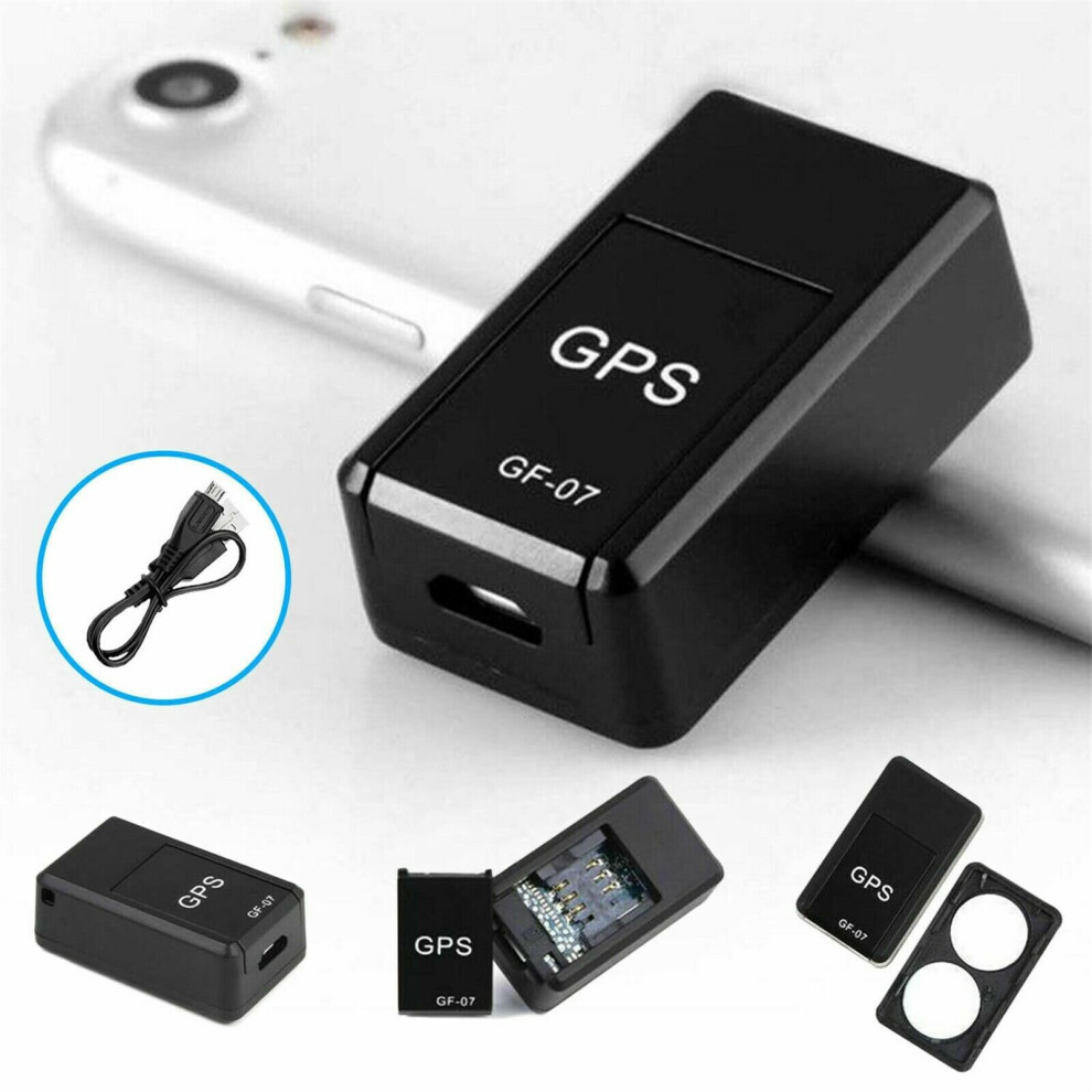 Mini Gps Tracker Anti-Theft Device Smart Locator Voice Magnetic Recorder Light/Black