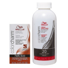 (7WR + Developer (Vol. 20) 3.6oz) 7WR Tan Blonde Wella Color Charm Permanent Haircolor