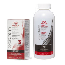 (6RV+ Developer (Vol. 20) 3.6oz) 6RV Cyclamen Wella Color Charm Permanent Haircolor