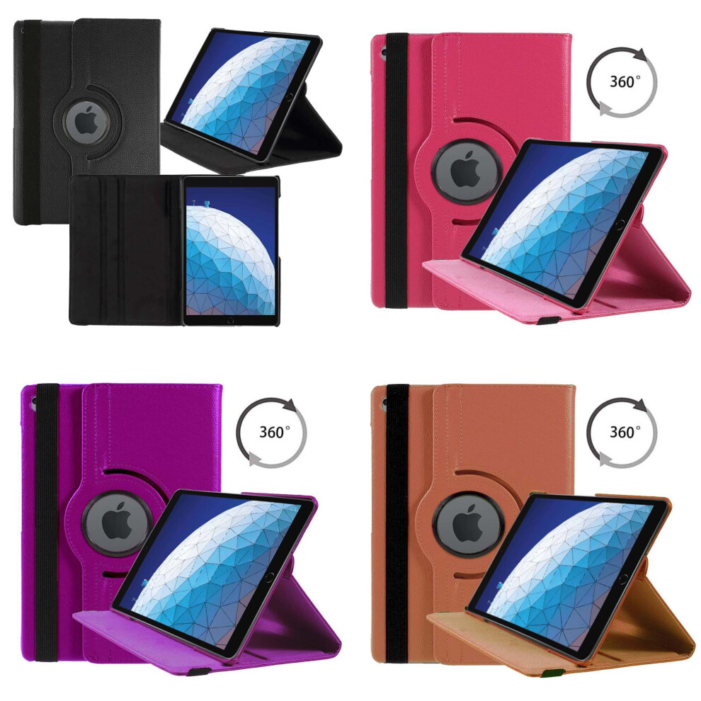 Pink (Pink) Case For Apple Ipad 10.2In 2019 Pu Leather Full 360 Rotating Cover