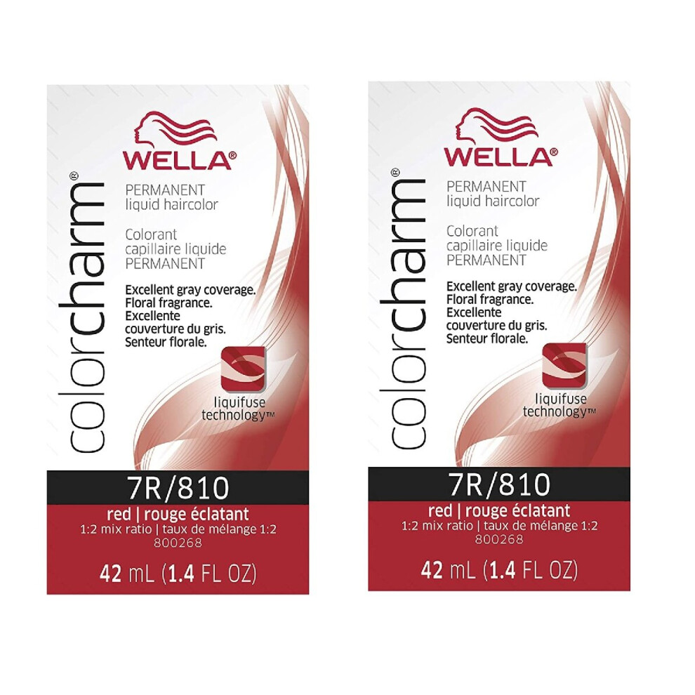 (7R â pack of 2) 7R Red Wella Color Charm Permanent Haircolor