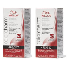 (4RG – pack of 2 ) 4RG Dark Auburn Wella Color Charm Permanent Haircolor