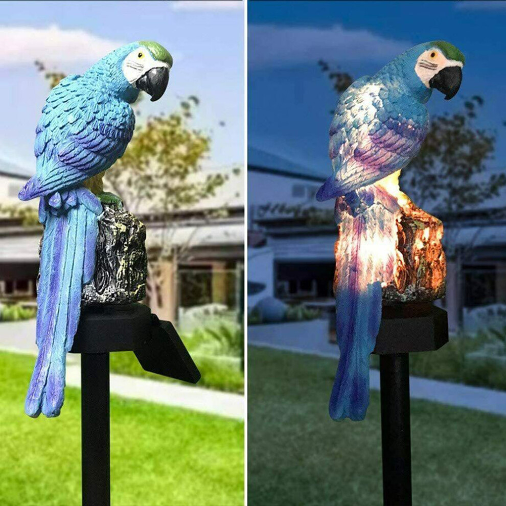 LED Parrot Lawn Light Garden Landscape Lamp Outdoor Solar Power Light