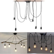 (5 Heads a set) Spider Chandelier Pendant Light Retro Ceiling Lamp E27 Hanging Lights