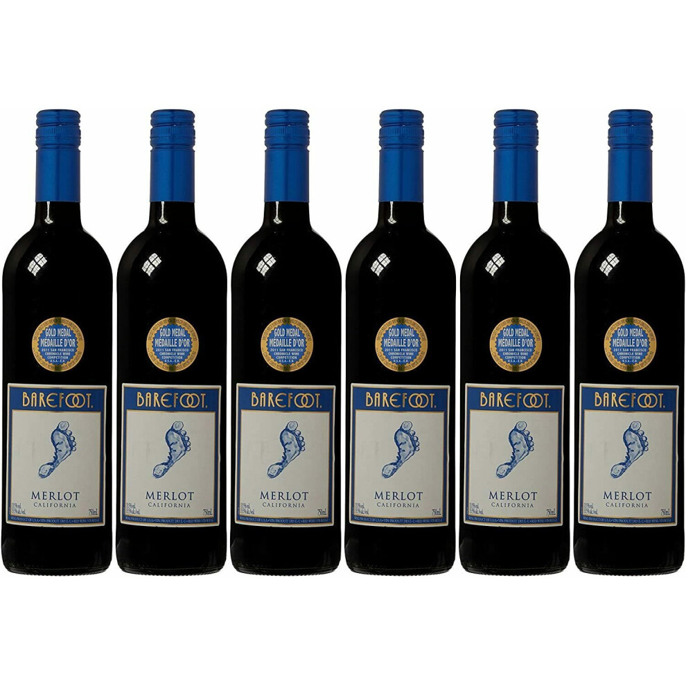 Barefoot Merlot (case Of 6 X 75cl bottles)